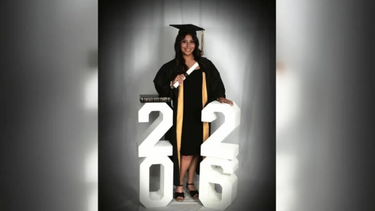 Teen Balancing High School and College Graduation Together