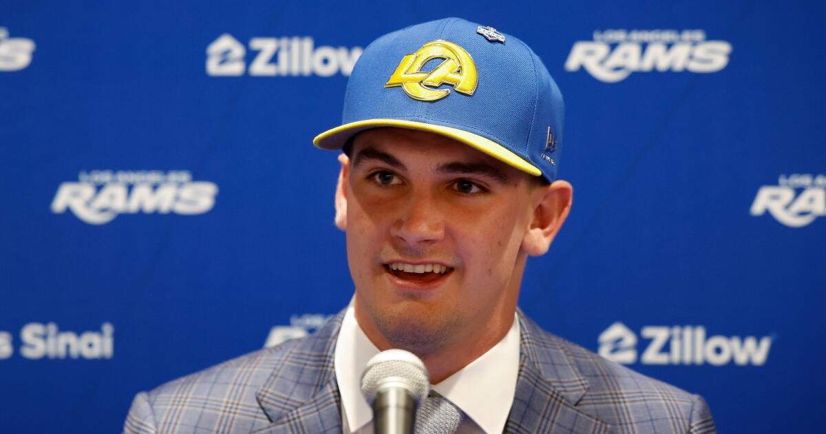 Ty Simpson, Rams' First-Round Pick, Hopes for a Successful Career Like Matthew Stafford's