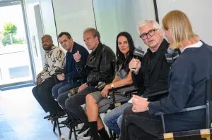 Carlos King, Alex Baskin, Steven Weinstock, Julie Pizzi and Jeff Jenkins and Peter White at Deadline Reality Summit held at PMC Studios on May 01, 2026 in Los Angeles, California.