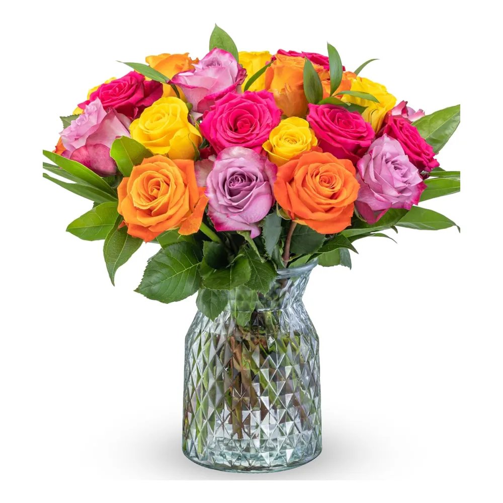 Benchmark Bouquets - Roses Bouquet Assorted Colors
