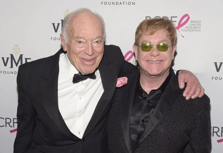 Elton John Pays Tribute to His Late Friend at the Breast Cancer Research Foundation Gala