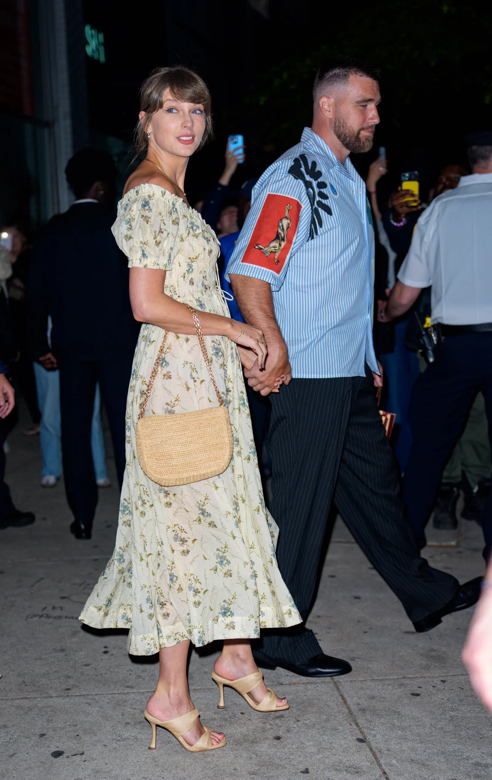 Taylor Swift and Travis Kelce on an outing.
