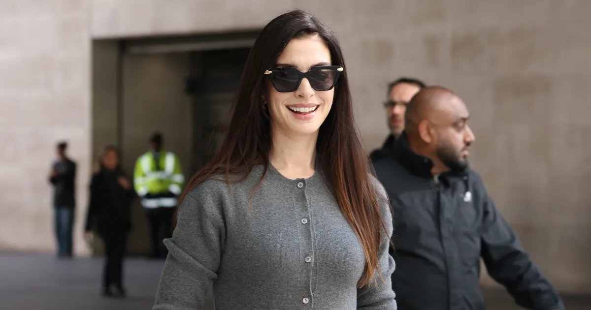 Anne Hathaway's Stylish Spring Sweater That Pairs Perfectly with Jeans
