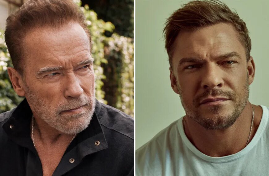 Arnold Schwarzenegger and Alan Ritchson in New Holiday Comedy 'Man With The Bag' Coming to Prime Video