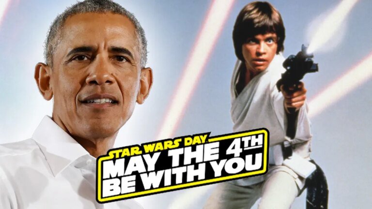 Barack Obama and Luke Skywalker Celebrate Star Wars Day 2026 with Fun Dad Jokes