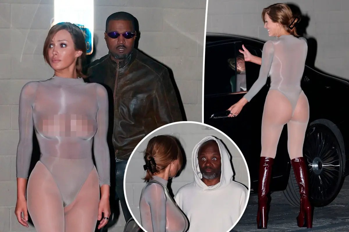 Bianca Censori Stuns in Sheer Outfit and Platform Boots for Date Night with Kanye West