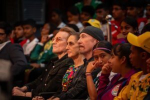 Bono and The Edge Support Claudia Sheinbaum at Street Child World Cup Event: A Celebration of Leadership