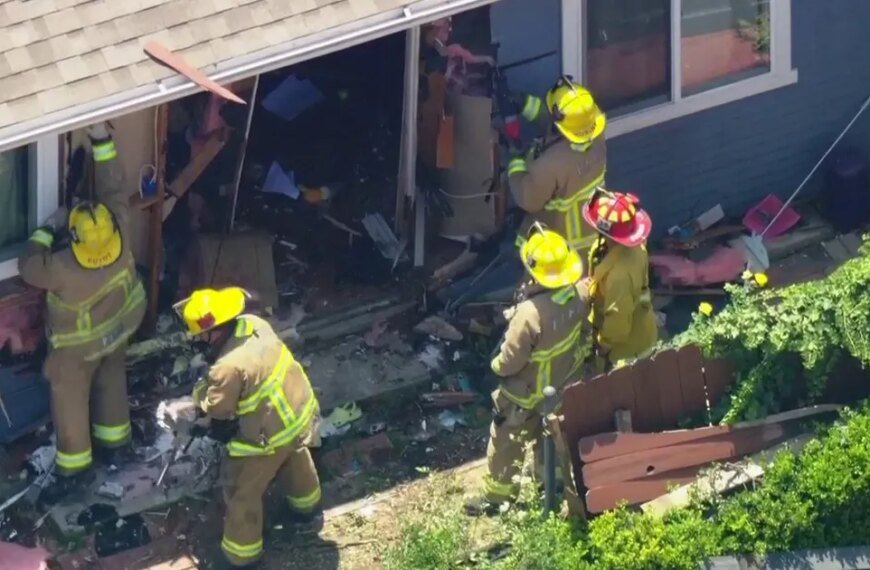 Car Crashes into Koreatown Home, Leaving One Injured