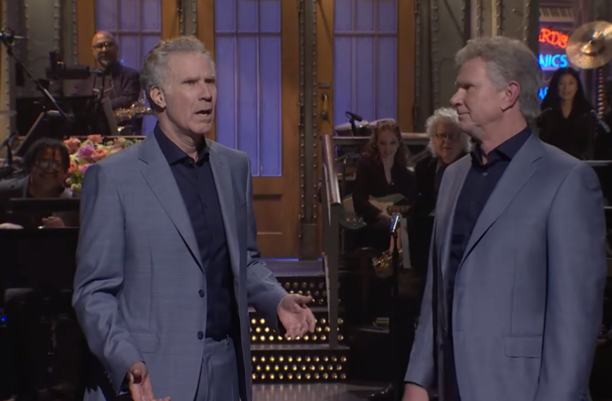 Chad Smith Joins Will Ferrell on Stage for a Fun SNL Opening Monologue Surprise