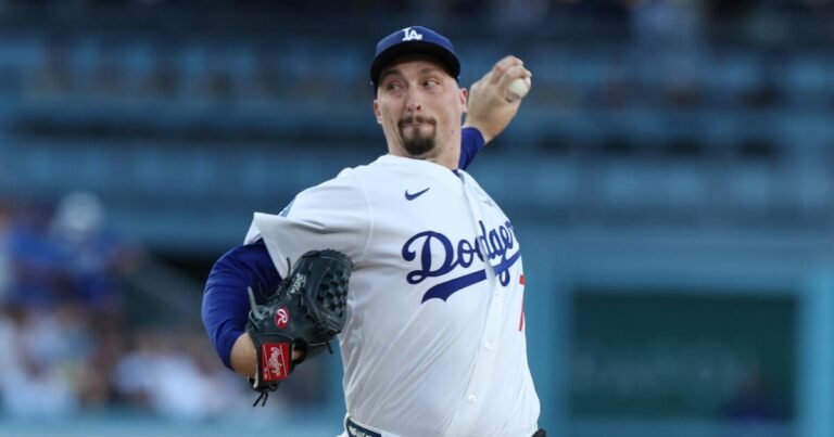Dodgers Place Tyler Glasnow on Injured List; Blake Snell to Start on Saturday