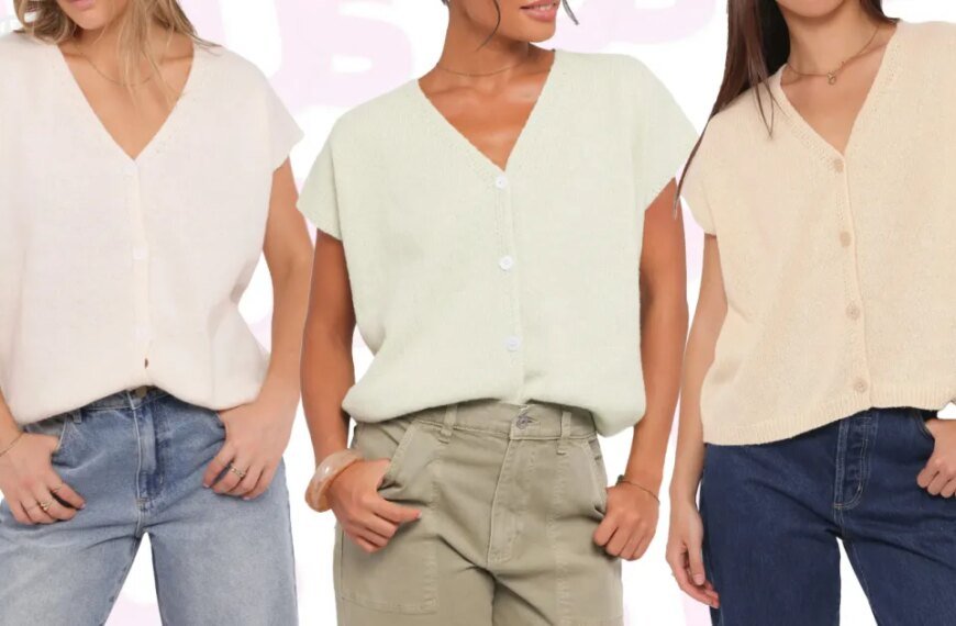Embrace Spring with This Easy-to-Wear Pastel Sweater Vest Perfect for All Season