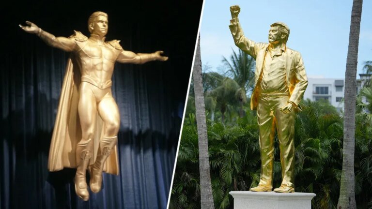 Eric Kripke Responds to ‘The Boys’ Coincidence with Trump’s Gold Statue: “Seriously, What’s Happening?”