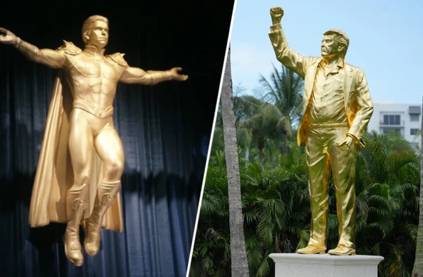 Eric Kripke Responds to ‘The Boys’ Coincidence with Trump’s Gold Statue: “Seriously, What’s Happening?”