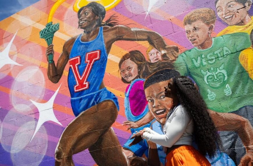 From Overcoming Challenges to Inspiration: Brittany Brown's Journey to an Olympic Medal and a Mural at Her Elementary School