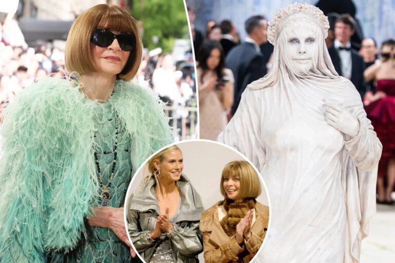 Heidi Klum Shares Her Concerns About Anna Wintour's Take on Her Met Gala Statue Prosthetics