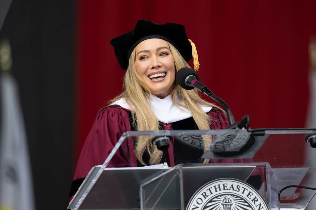 Hilary Duff Shares Heartfelt Commencement Advice at Northeastern University: Take a Moment to Appreciate Your Journey