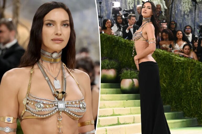 Irina Shayk Dazzles in Jewelry at the 2026 Met Gala Red Carpet
