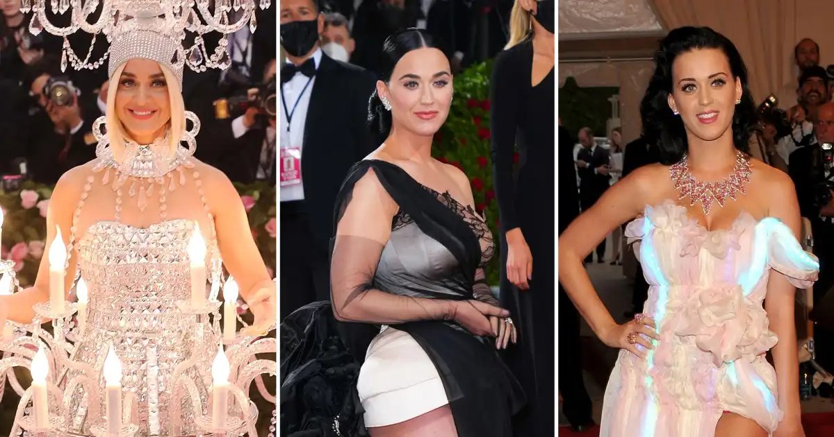 Katy Perry's Memorable Met Gala Outfits: A Look at Her Chandelier Dresses and Bold Wings