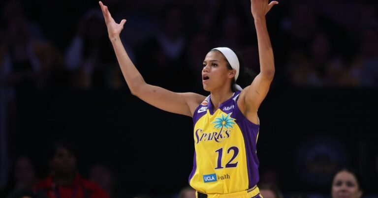 Kelsey Plum Leads with 28 Points, Yet Sparks Fall to Tempo