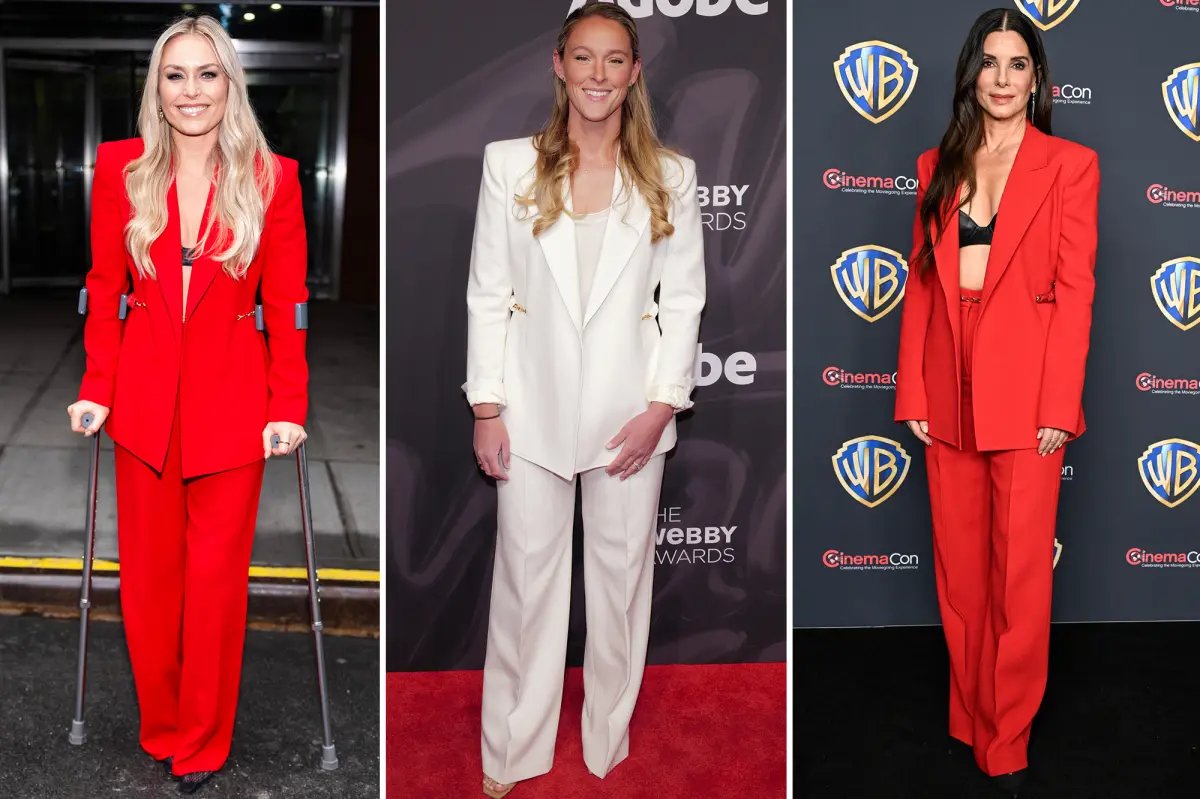 Kylie Kelce’s Power Suit Receives Praise from Lindsey Vonn and Sandra Bullock