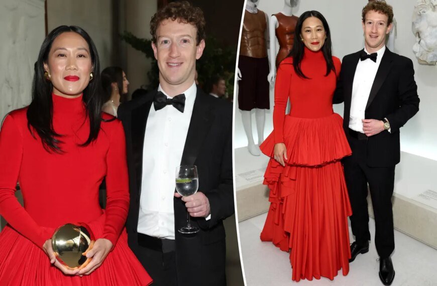 Mark Zuckerberg and Priscilla Chan Attend Their First Met Gala Together