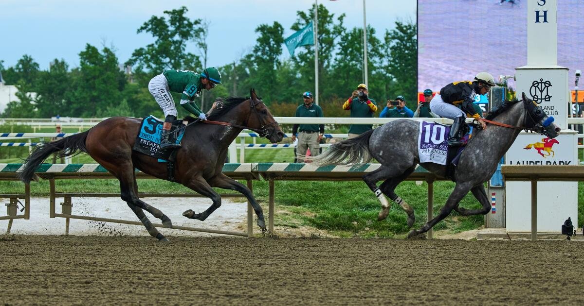Napoleon Solo Takes the Preakness Stakes by a Length