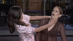 Olivia Rodrigo and Ashley Padilla Share a Fun Moment in 'SNL' Promo