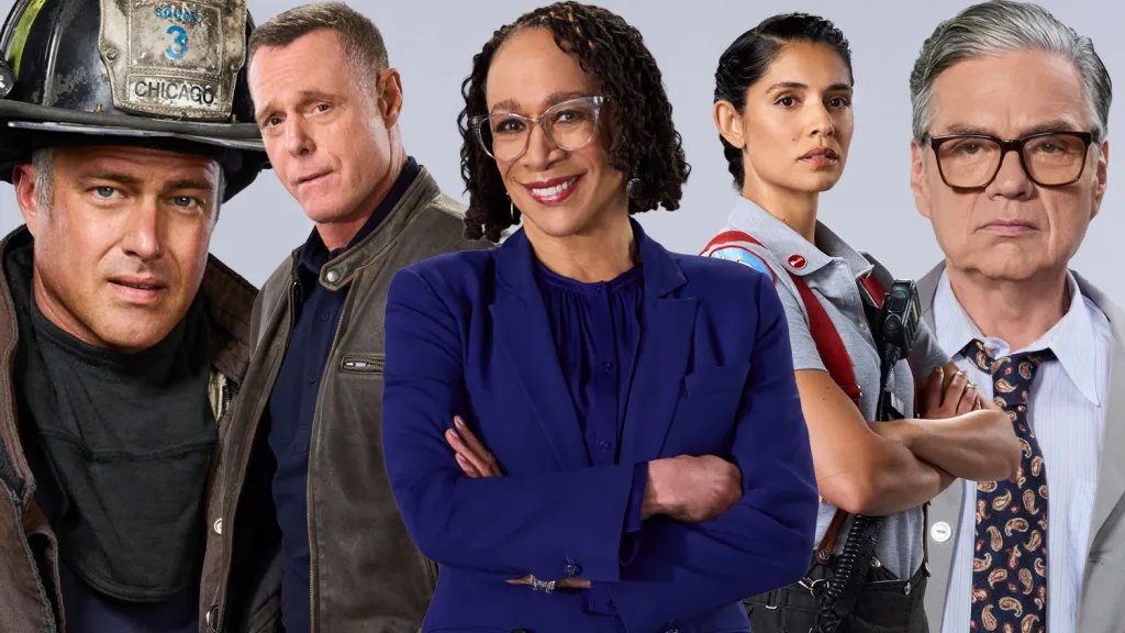 One Chicago: Exciting News as S. Epatha Merkerson, Oliver Platt, Taylor Kinney, and Miranda Rae Mayo Sign New Contracts