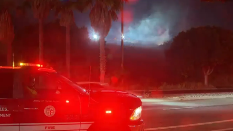 San Pedro's 110 Freeway Closed Following Tunnel Fire