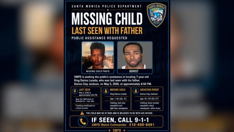 Search Underway for Missing 7-Year-Old Boy in Santa Monica