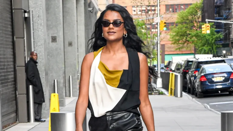 Simone Ashley’s Stylish Take on Leather Fashion