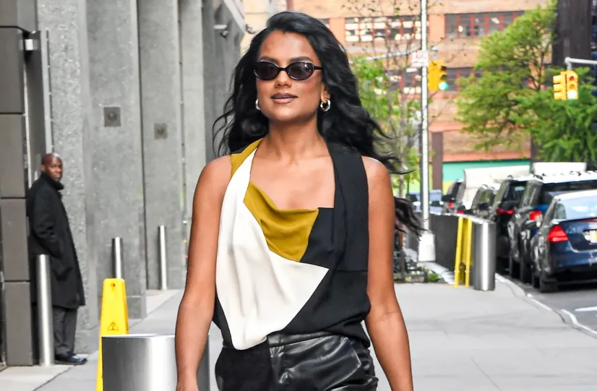 Simone Ashley’s Stylish Take on Leather Fashion