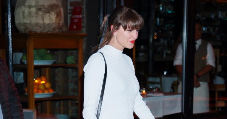 Taylor Swift Celebrates Her Bridal Style in NYC with a Chic White Mini Dress
