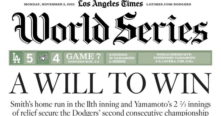 The Times Achieves APSE Triple Crown, Bill Plaschke Named Top Columnist