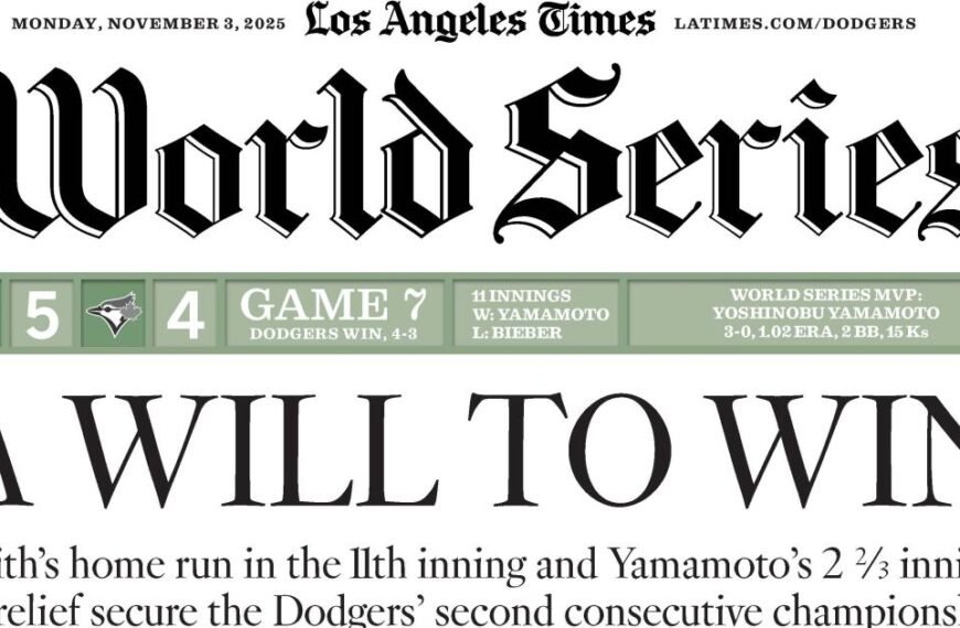 The Times Achieves APSE Triple Crown, Bill Plaschke Named Top Columnist