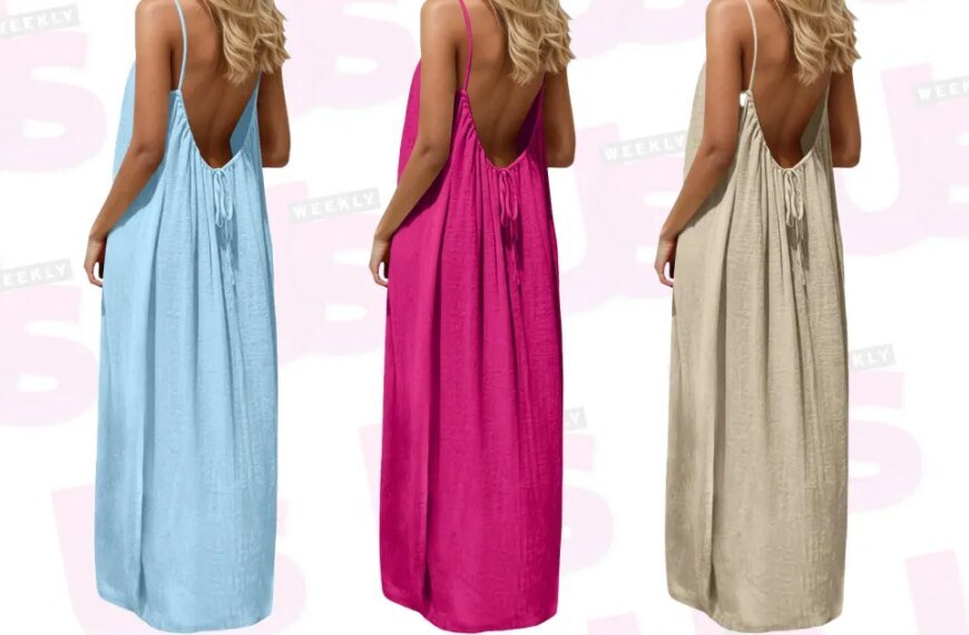 This $13 Backless Maxi Dress Became My Go-To for Vacation Wear