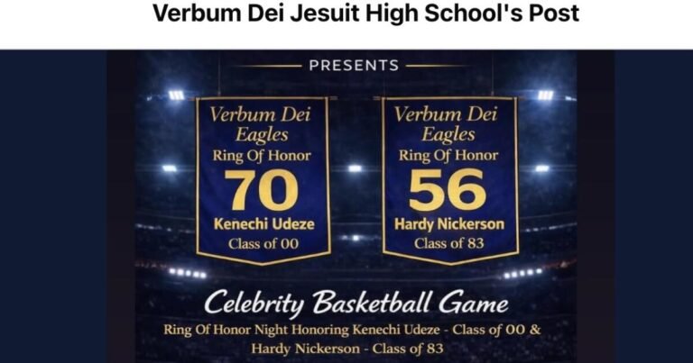 Verbum Dei Celebrates Football Graduates Kenechi Udeze and Hardy Nickerson