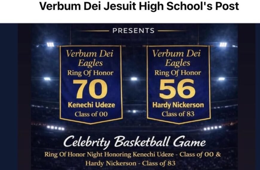 Verbum Dei Celebrates Football Graduates Kenechi Udeze and Hardy Nickerson